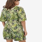 Flutter Sleeve Surplice Romper image number null