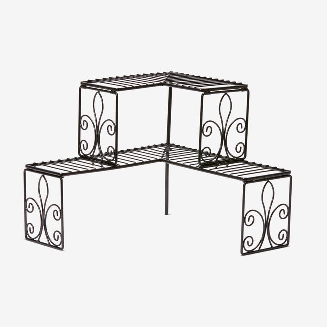 Scroll 2-Tier Corner Shelf image number 1