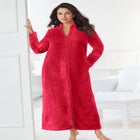Plush Zip-Front Robe image number null
