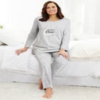 Avenue Body Three-Quarter Sleeve Pajama Set image number null