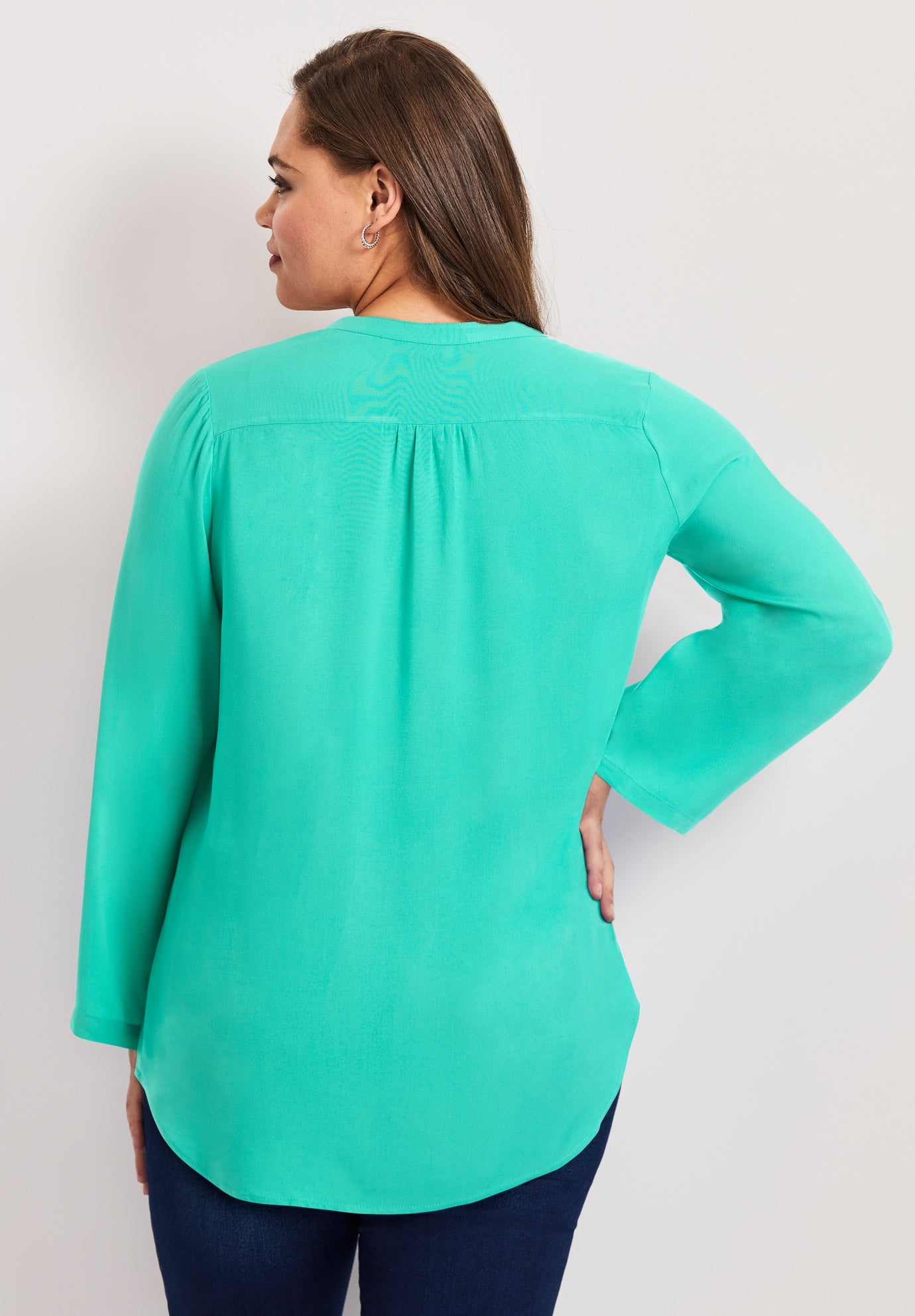 Roll Tab Pintuck Tunic image number 1