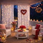 Pre-Lit Rod-Pocket Curtain Panel image number null