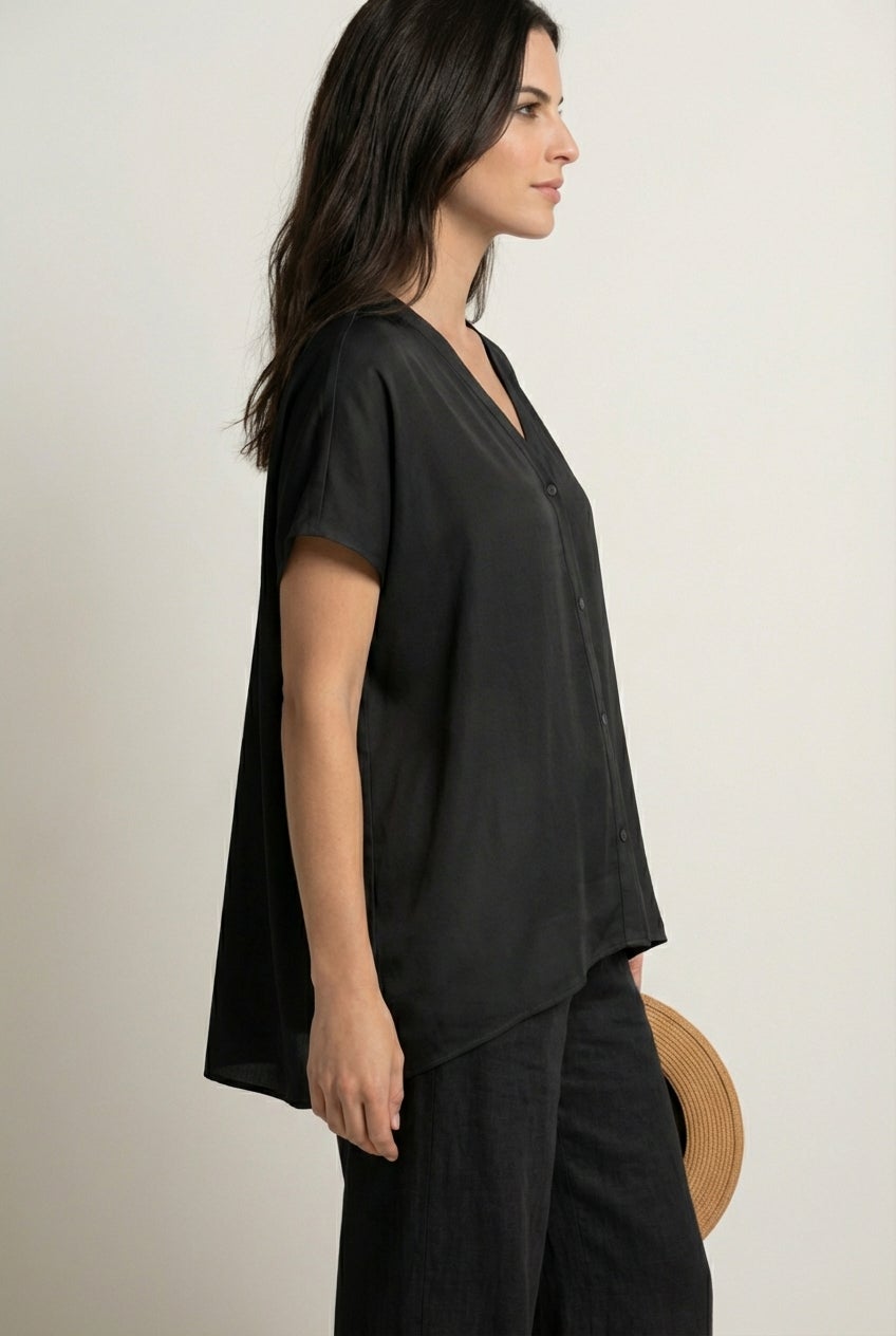 Oversized Linen-Blend Tunic image number 2