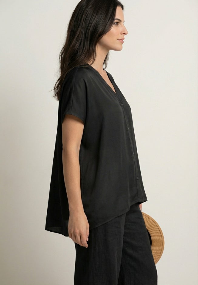 Oversized Linen-Blend Tunic image number 2