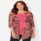 Harmony Knit Herringbone Cardigan image number null