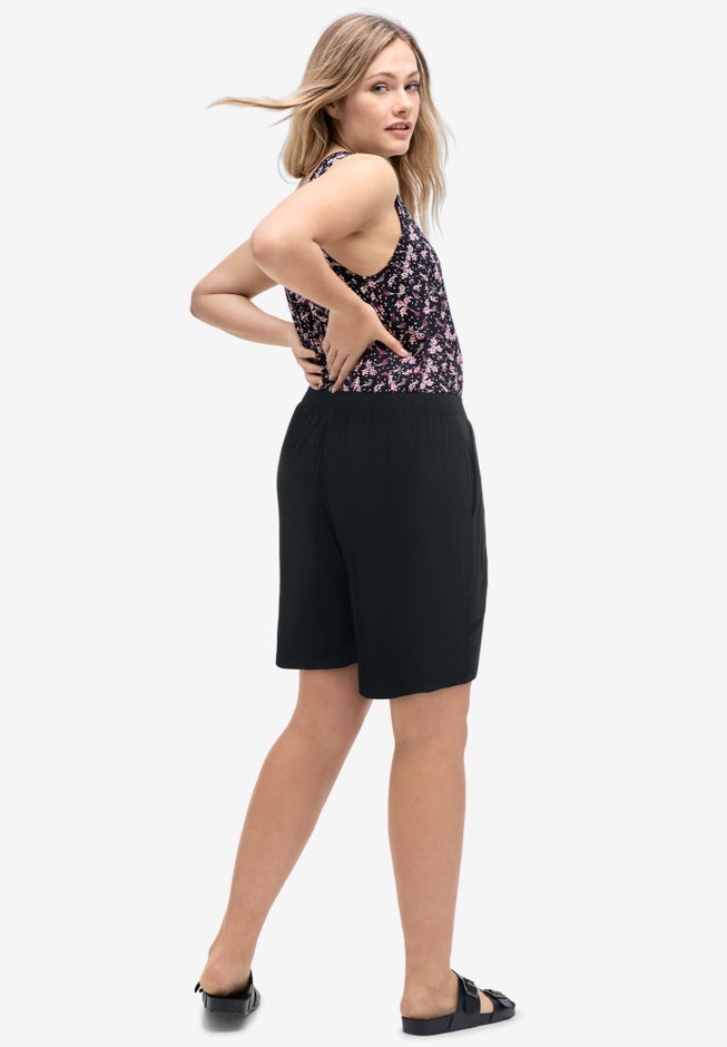 Soft Knit Shorts With Pockets image number 1