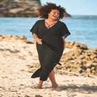 V-Neck Swim Caftan image number null