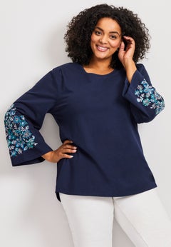 Novelty Bell Sleeve Top