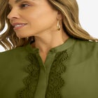 Eyelet Trim Blouse image number null