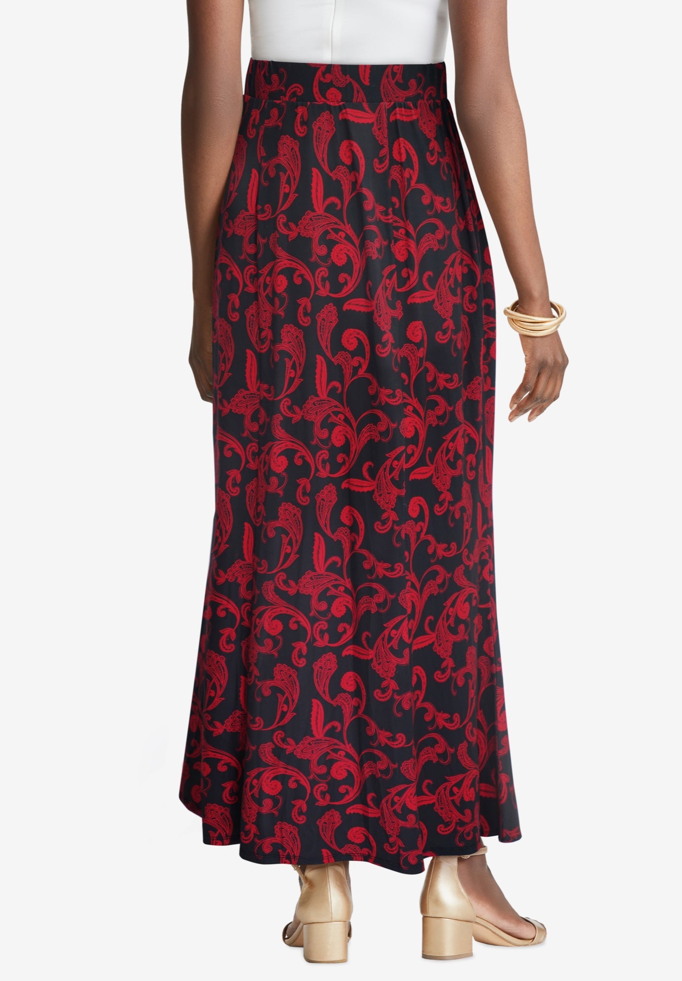 Stretch Knit Maxi Skirt image number 1