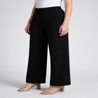 Stretch Knit Wide Leg Pant image number null