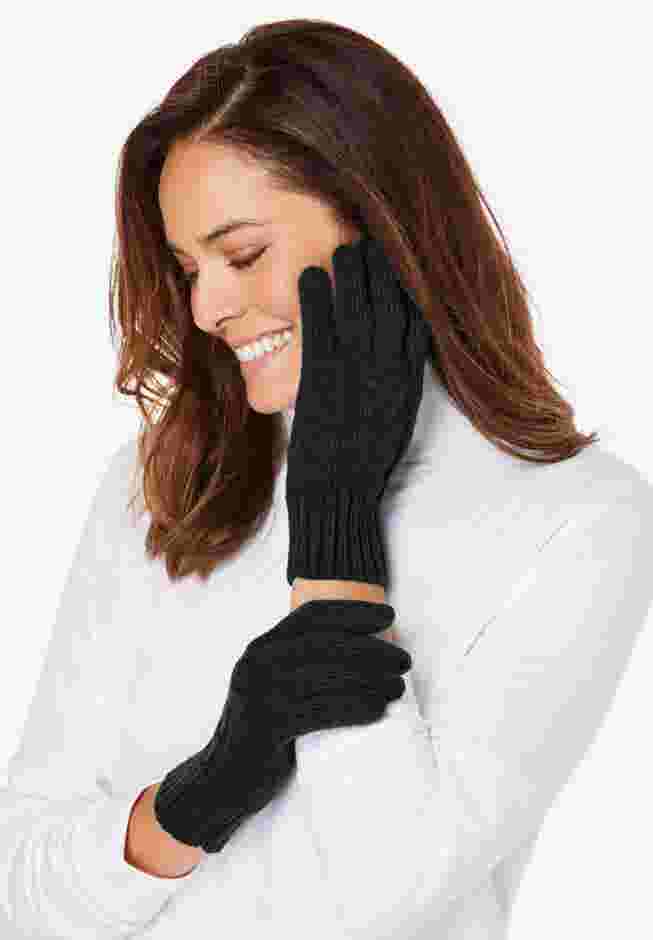Cable-Knit Gloves image number 0