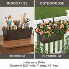 Rectangular Hanging Planter image number null