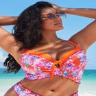 Longline Bra Sized Lettuce Trim Bikini Top image number 0