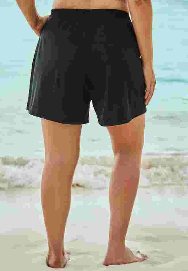Boxer Swim Short with Built-In Tummy Control Brief image number 1