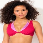 Underwire Shimmer Peekaboo Bikini Top image number 3