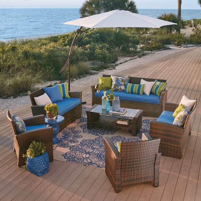9' Easy Up Cantilever Umbrella image number 1