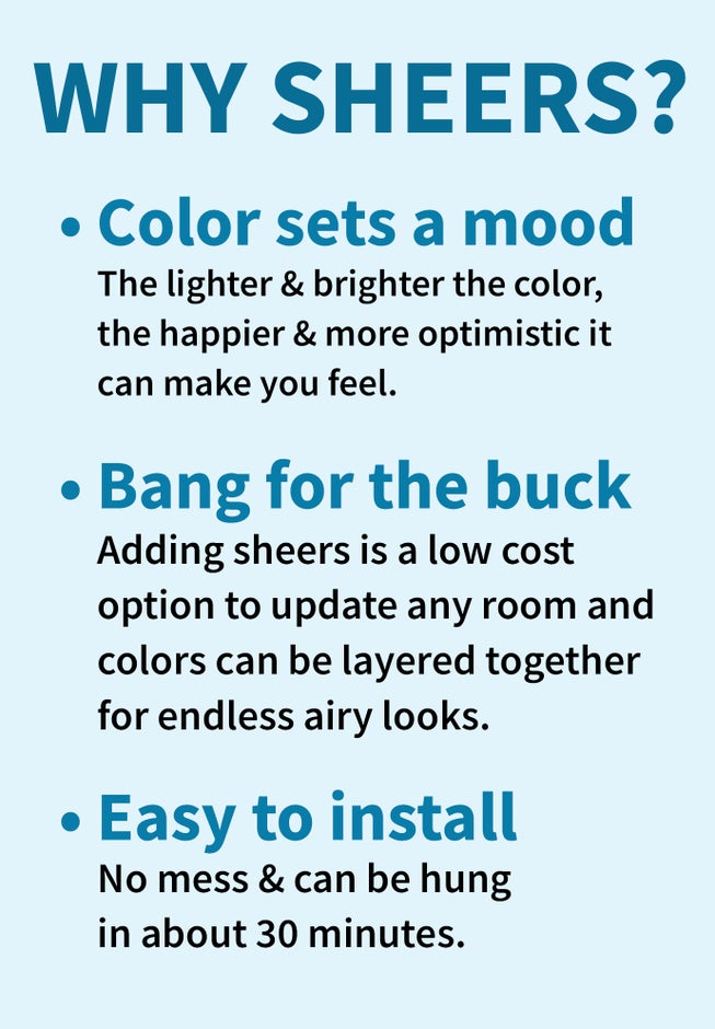 BH Studio Sheer Voile Layered Valance image number 1