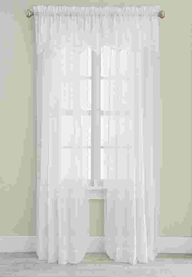 BH Studio Sheer Voile Layered Valance image number 0