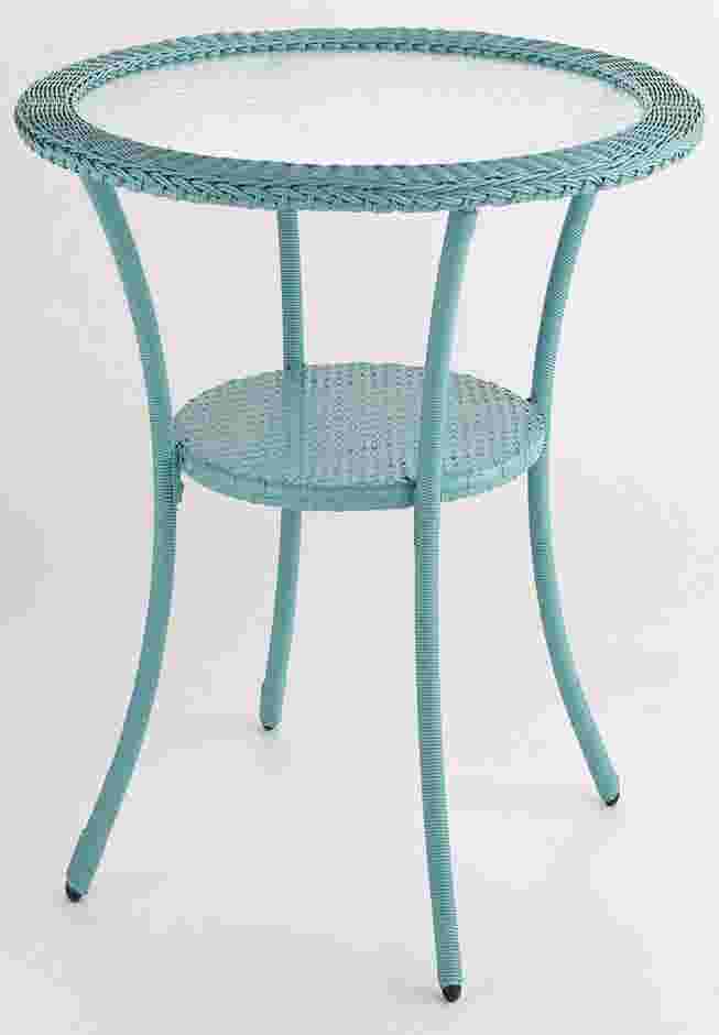 Roma All-Weather Resin Wicker Bistro Table image number 0