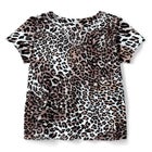 Longer-Length Notch-Neck Short-Sleeve Swim Tunic image number 1