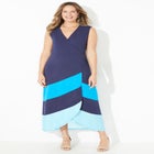 Cascading Stripe Maxi Dress image number null