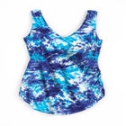 Sarong V-Neck Tummy Control One-Piece Swimsuit image number null