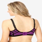 Seamless Velvet Trim Support Bra image number null