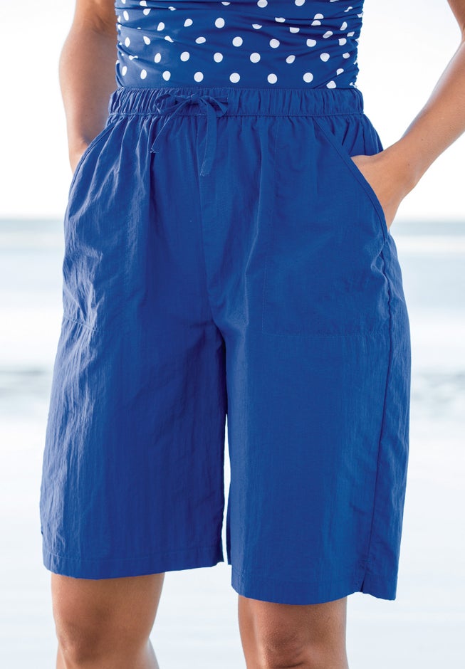 Taslon® Cover Up Board Shorts with Built-In Brief image number 4