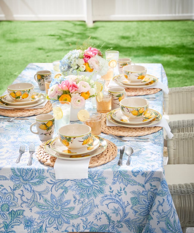 16-Pc. Lemon Dinnerware Set image number 1