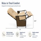 Oversized Outdoor Recliner image number null