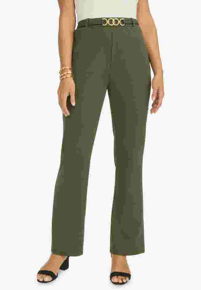 Knit Crepe Bootcut Pant image number 0