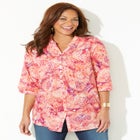 Pintuck Buttonfront Blouse image number null