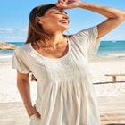 Box-Pleat Cover Up image number null