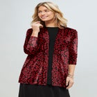 Stretch Knit Open Front Knit Topper image number null