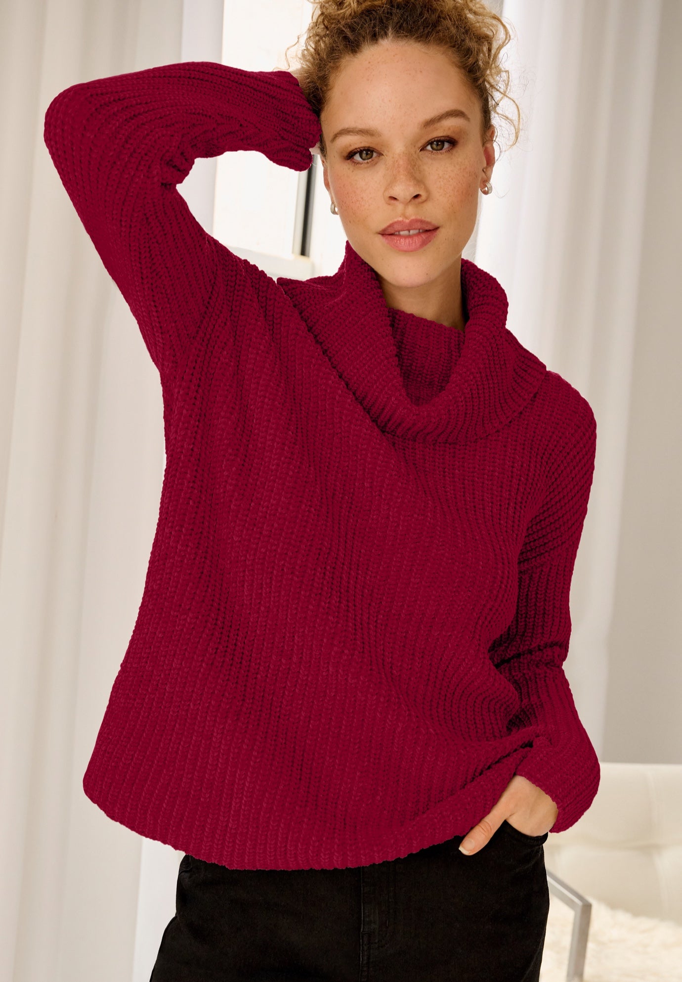 Chenille Turtleneck Sweater image number 0
