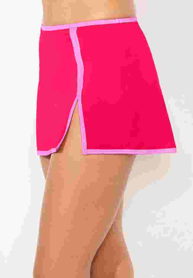 High-Waist Peekaboo Shimmer Swim Skirt image number 2