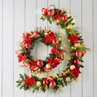 28" Pre-Lit Ribbon Wreath image number null