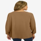 Stretch Cutout Sleeve Top image number null