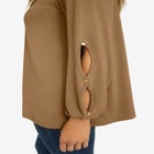 Stretch Cutout Sleeve Top image number null