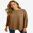 Stretch Cutout Sleeve Top image number null