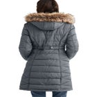 Faux Fur Trim Puffer image number null
