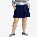 Elastic Waist Flowy Shorts image number null