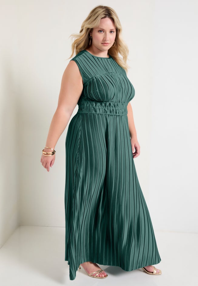 Boatneck Cap-Sleeve Maxi Dress. image number null