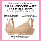 Comfort Choice® Full Coverage Wire Free T-shirt Bra image number null