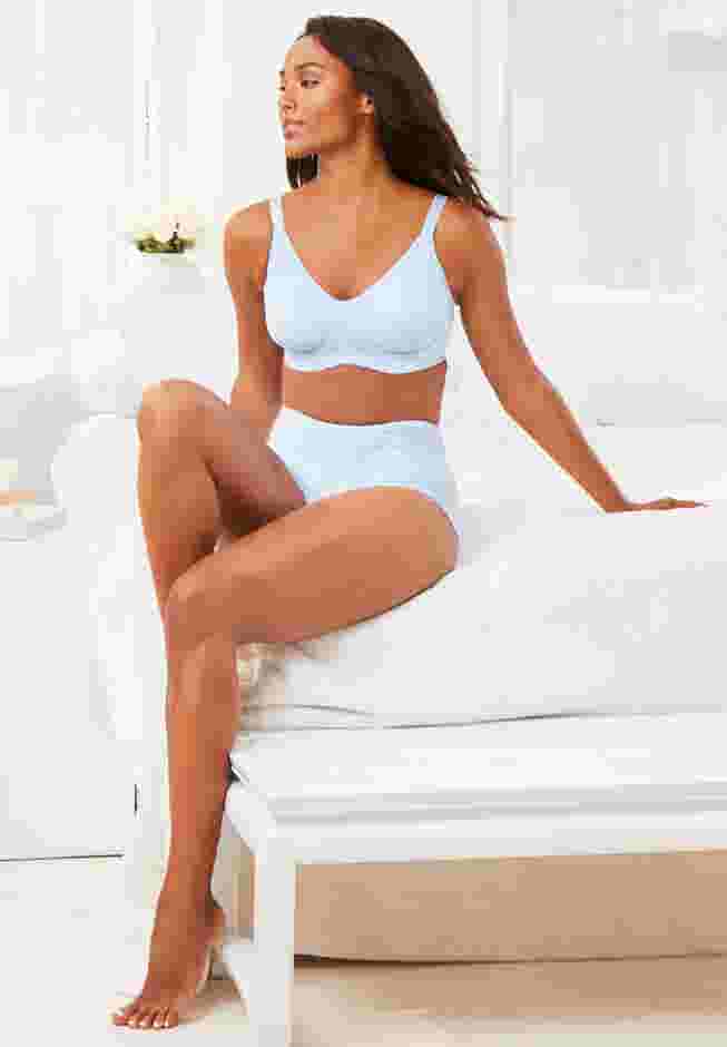 Comfort Choice® Full Coverage Wire Free T-shirt Bra image number 3