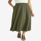 Soft Ease Midi Skirt image number null
