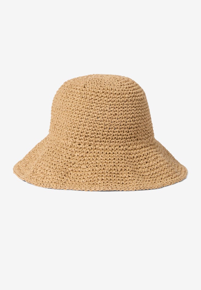 Woven Straw Bucket Hat image number 1