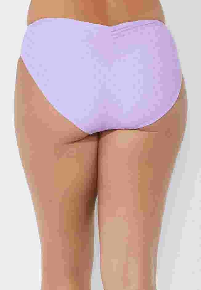 V-Cut Mesh Overlay Bikini Bottom image number 1