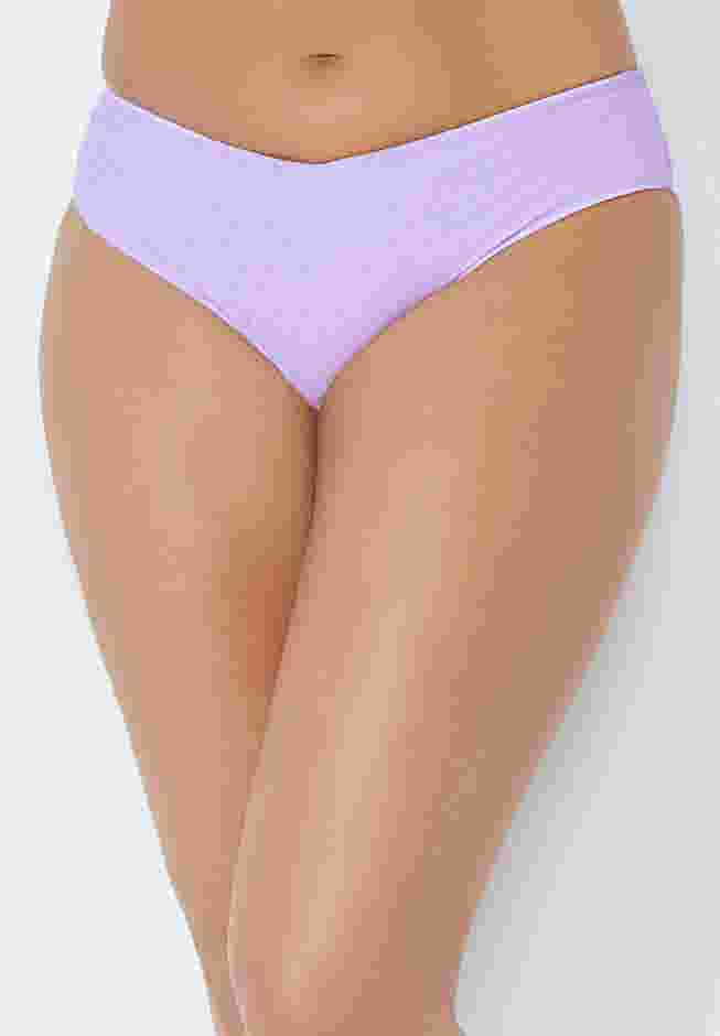 V-Cut Mesh Overlay Bikini Bottom image number 0